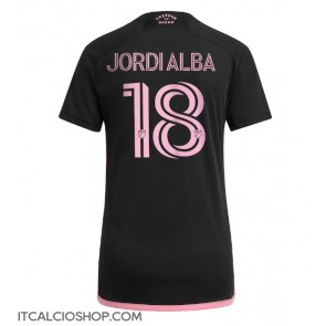 Inter Miami Jordi Alba #18 Seconda Maglia Femmina 2023-24 Manica Corta